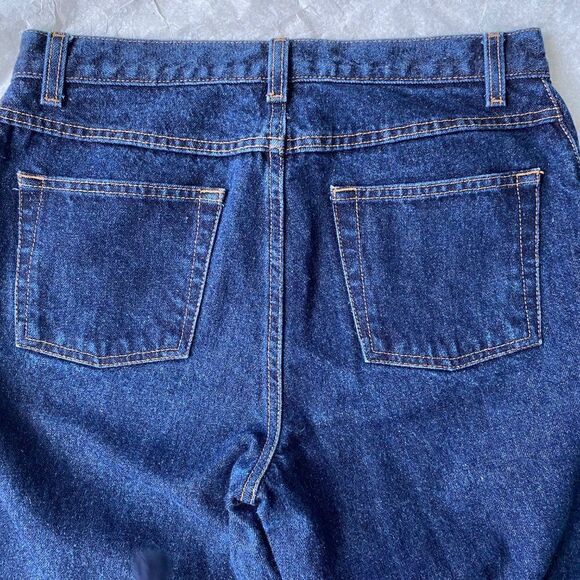 Jeanology Womens Blue Dark Wash Denim Jeans SZ 8 - Picture 3 of 10